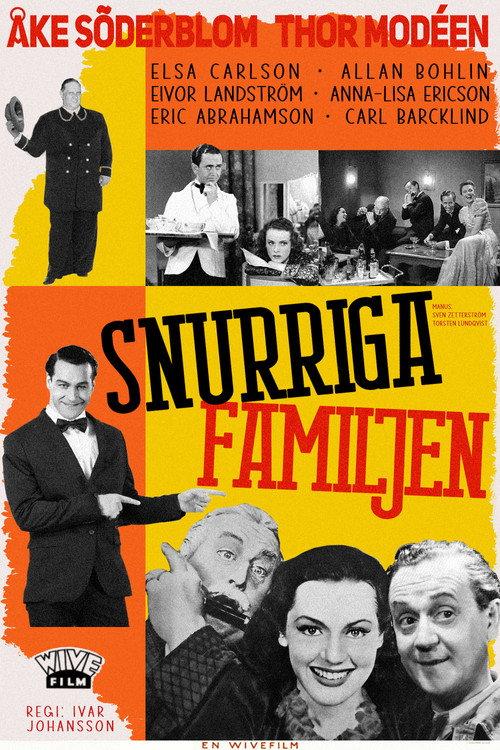 Snurriga familjen 1940 official movie poster