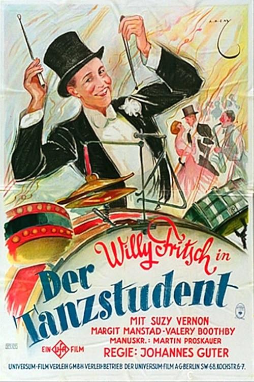 Der Tanzstudent 1928 official movie poster