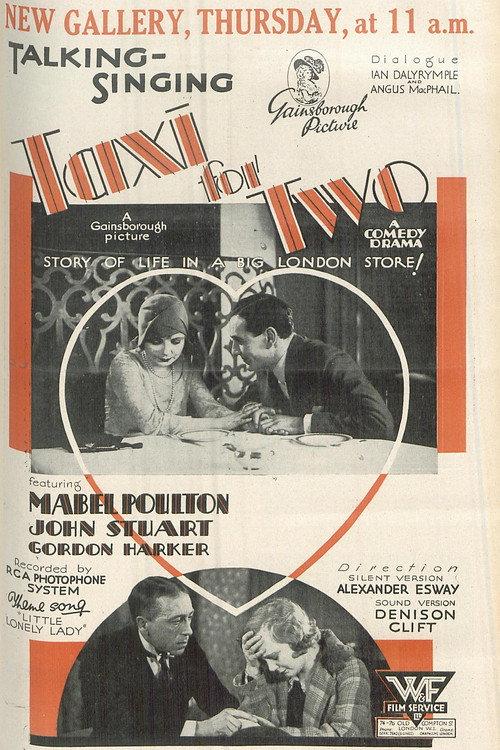 Taxi for Two 1929 official movie poster