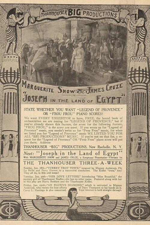 Joseph in the Land of Egypt 1914 official movie poster