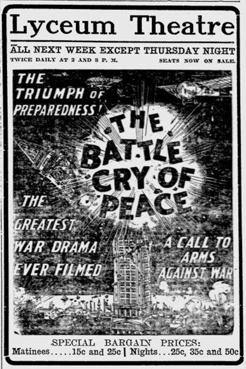 The Battle Cry of Peace 1915 official movie poster