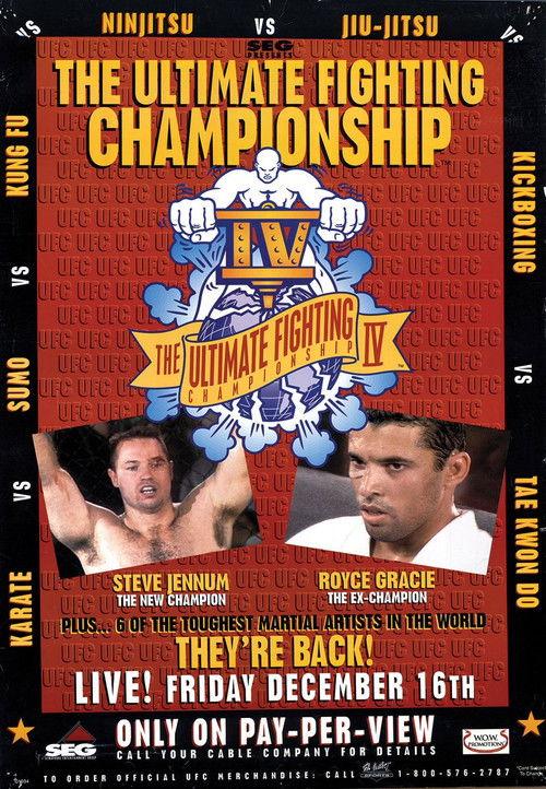 UFC 4: Revenge of the Warriors 1994 official movie poster