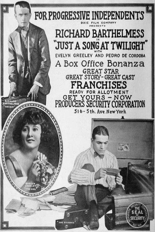 Just a Song at Twilight 1916 official movie poster
