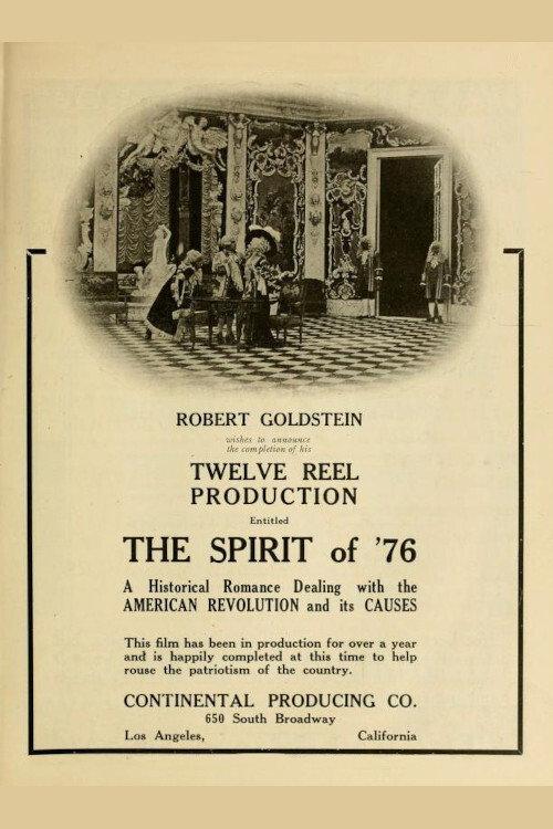 The Spirit of '76 1917 official movie poster