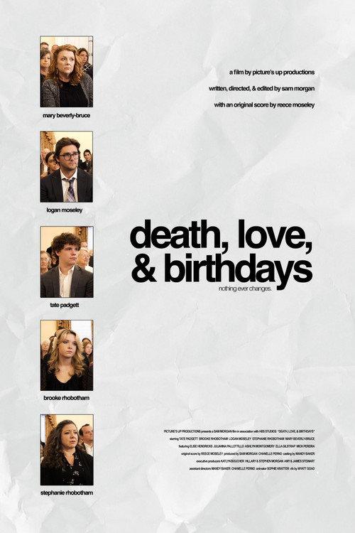 Death, Love, & Birthdays 2025 official movie poster