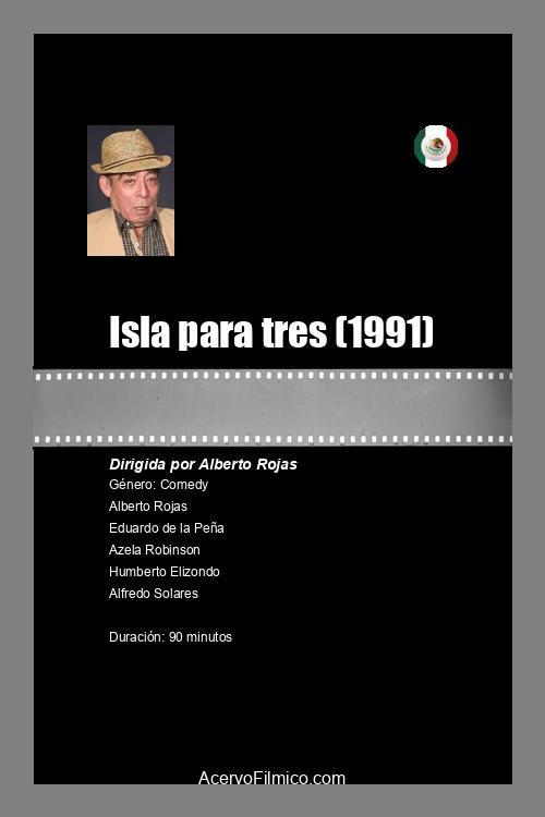 Isla para tres 1991 official movie poster