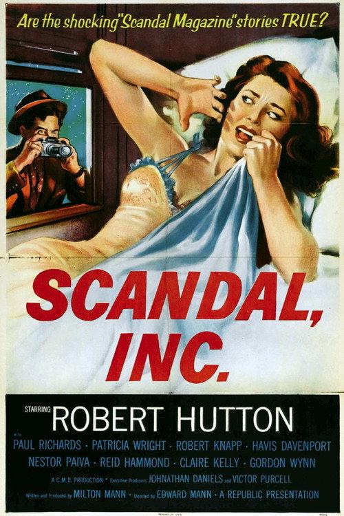 Scandal Incorporated 1956 official movie poster
