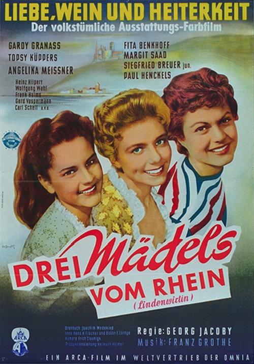 Three Girls from the Rhine 1955 official movie poster