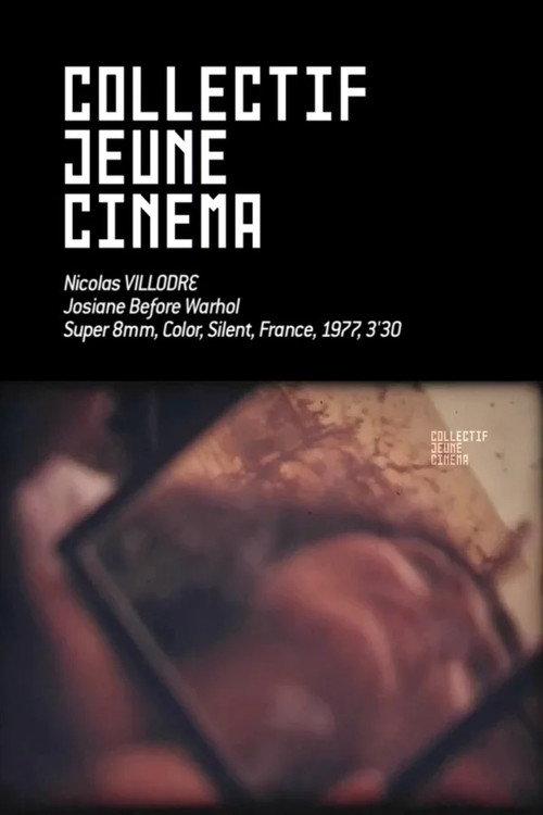 Josiane Before Warhol 1977 official movie poster
