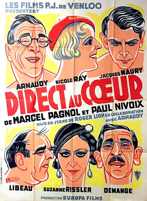 Direct au coeur 1933 official movie poster
