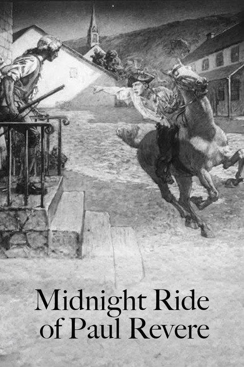 Midnight Ride of Paul Revere 1907 official movie poster