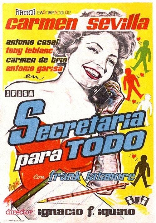 Secretaria para todo 1958 official movie poster