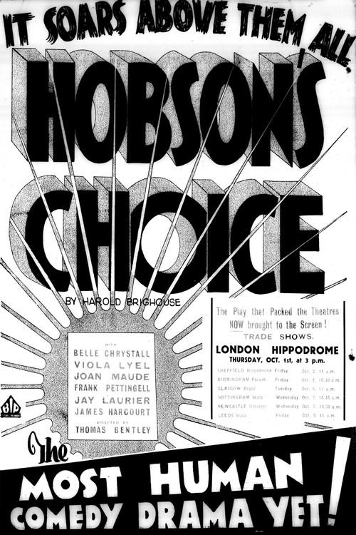 Hobson's Choice 1931 official movie poster