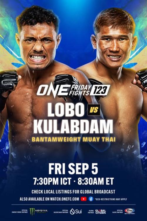 ONE Friday Fights 123: Lobo vs. Kulabdam 2025 official movie poster