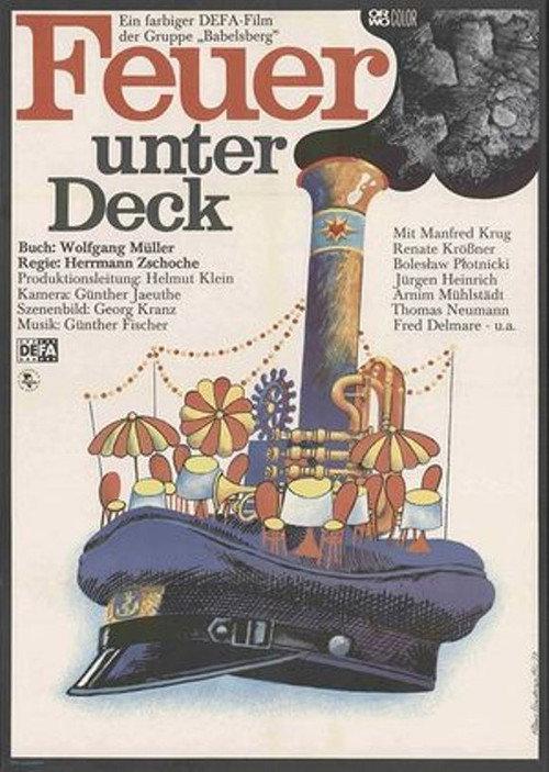 Fire Below Deck 1982 official movie poster