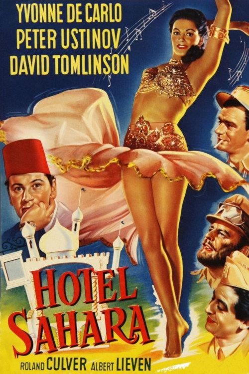 Hotel Sahara 1951 official movie poster