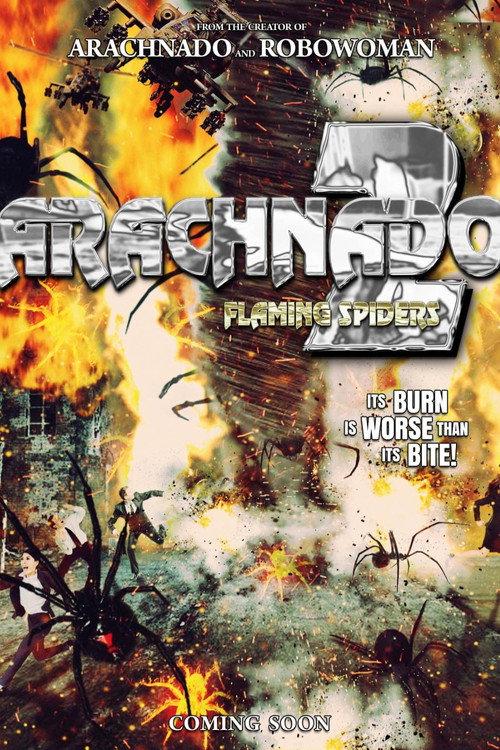 Arachnado 2: Flaming Spiders 2022 official movie poster