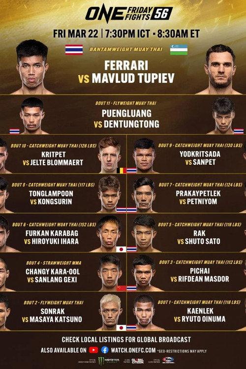 ONE Friday Fights 56: Ferrari vs. Tupiev 2024 official movie poster