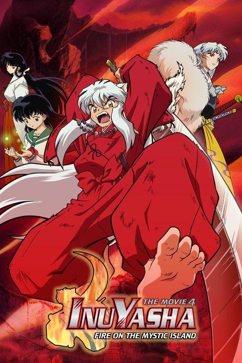 Inuyasha the Movie 4: Fire on the Mystic Island 2004 official movie poster