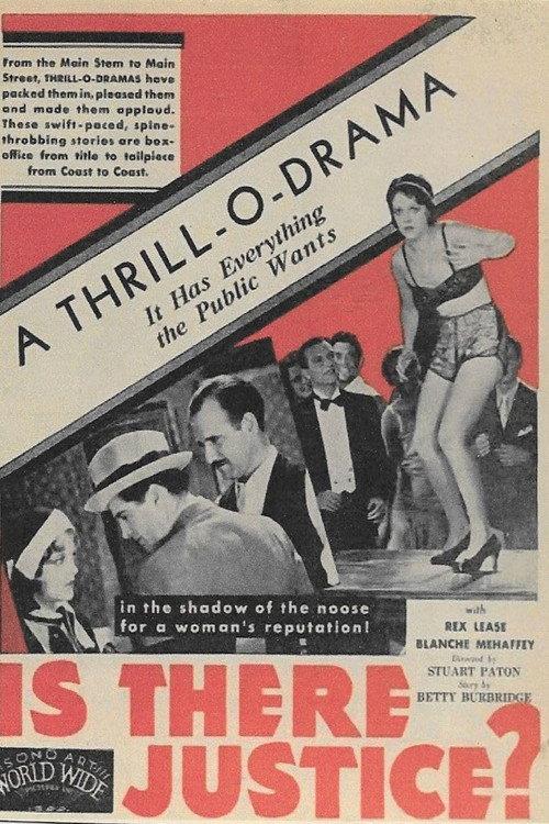 Is There Justice? 1931 official movie poster