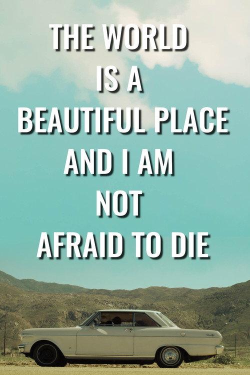 The World is a Beautiful Place and I Am Not Afraid to Die 2023 official movie poster