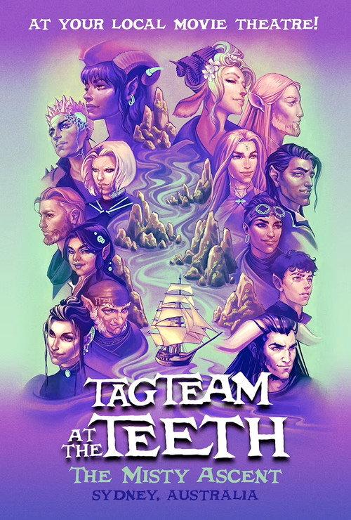 Critical Role Live: Tag Team at the Teeth – The Misty Ascent 2025 official movie poster