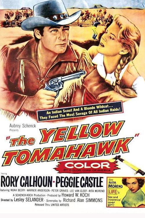 The Yellow Tomahawk 1954 official movie poster