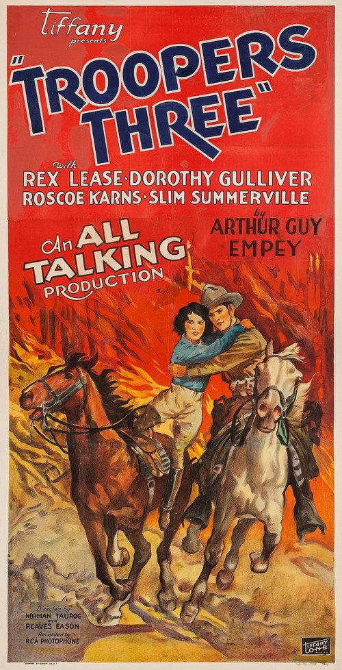 Troopers Three 1930 official movie poster