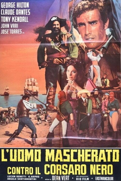 L'uomo mascherato contro il corsaro nero 1964 official movie poster