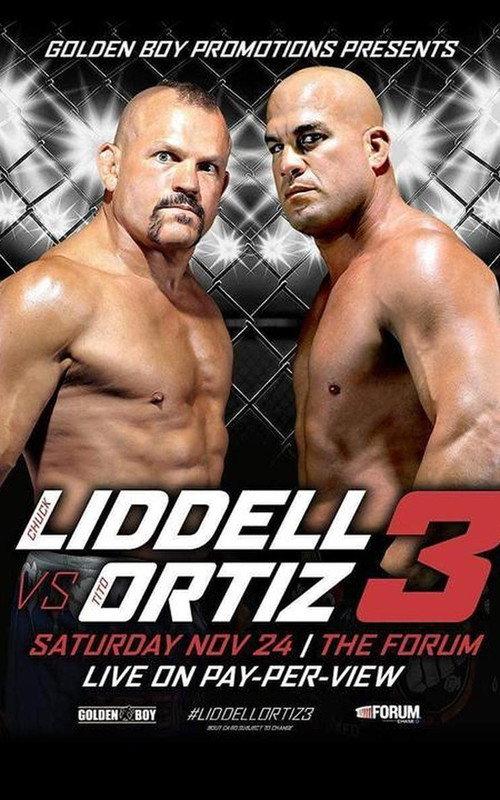 Golden Boy MMA Liddell vs Ortiz 3 2018 official movie poster