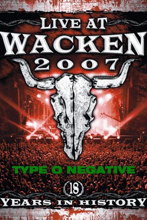 Type O Negative: Live At Wacken Festival 2007 2007 official movie poster