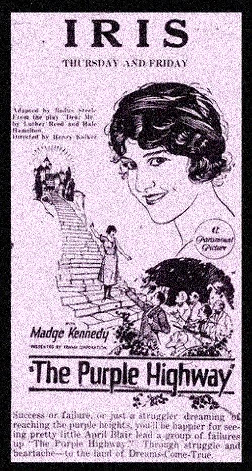 The Purple Highway 1923 official movie poster