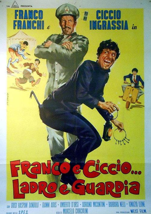 Franco and Ciccio... Robber and Cop 1969 official movie poster