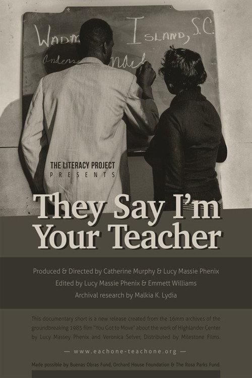 They Say I'm Your Teacher 2019 official movie poster