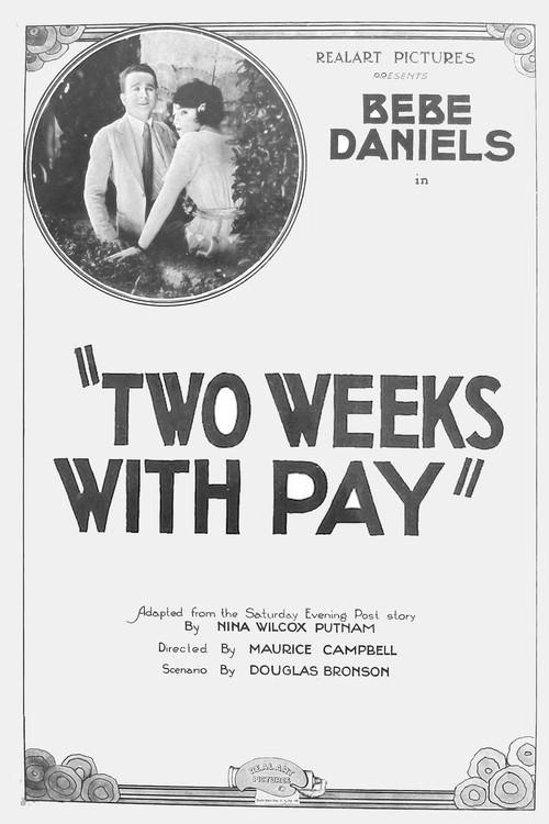 Two Weeks with Pay 1921 official movie poster