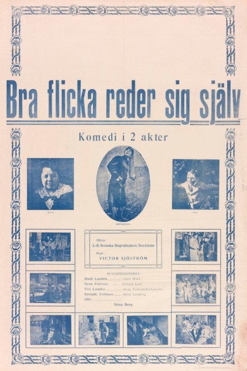 A Good Girl Fends for Herself 1914 official movie poster