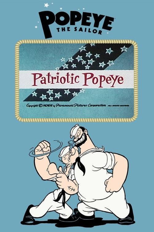 Patriotic Popeye 1957 official movie poster