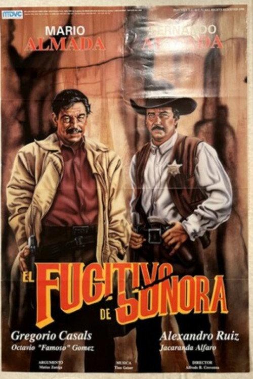 El Fugitivo de Sonora 1989 official movie poster