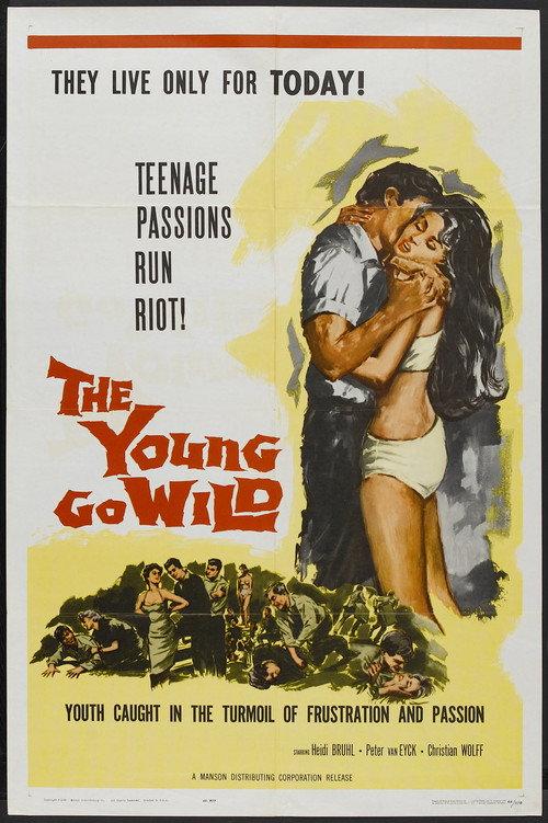 The Young Go Wild 1959 official movie poster