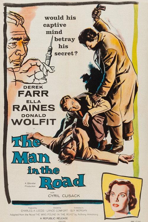 The Man in the Road 1956 official movie poster