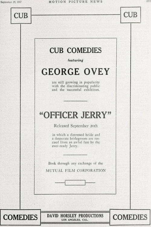 Officer Jerry 1917 official movie poster