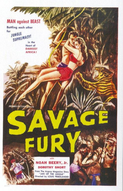 Savage Fury 1956 official movie poster