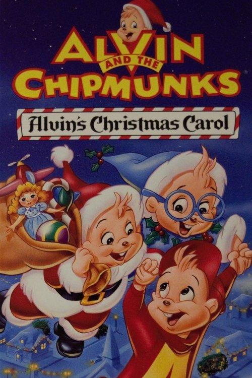 Alvin and the Chipmunks: Alvin's Christmas Carol 1993 official movie poster