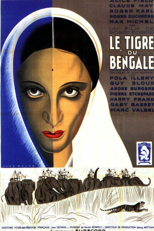 Le Tigre du Bengale 1938 official movie poster