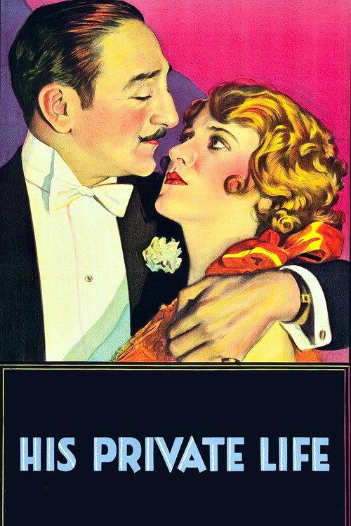 His Private Life 1928 official movie poster