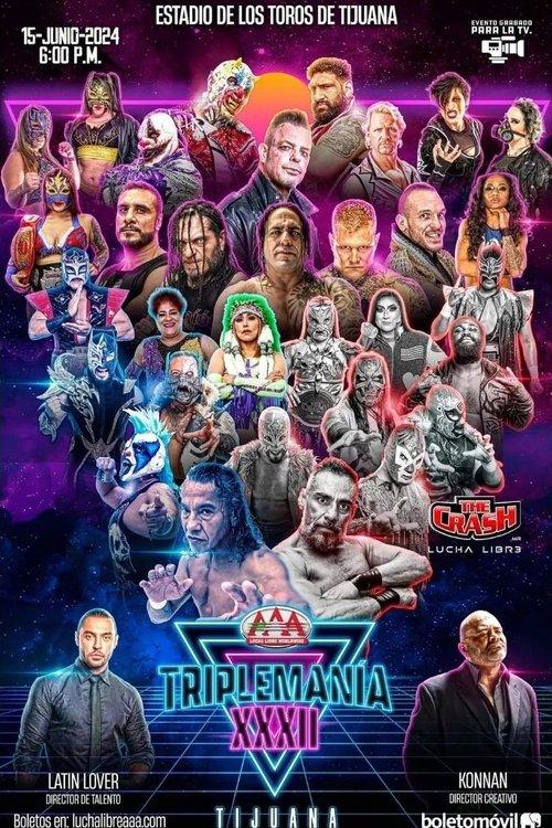 AAA TripleMania XXXII: Tijuana 2024 official movie poster