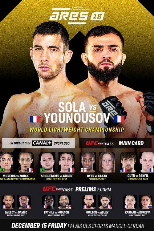 ARES Fighting Championship 18: Sola vs Younousov 2023 official movie poster