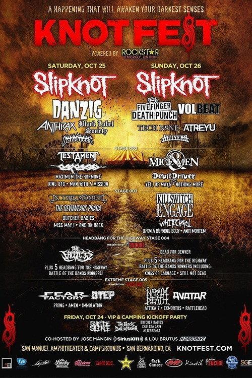 Slipknot - Live at KnotFest 2014 (Day 1) 2014 official movie poster