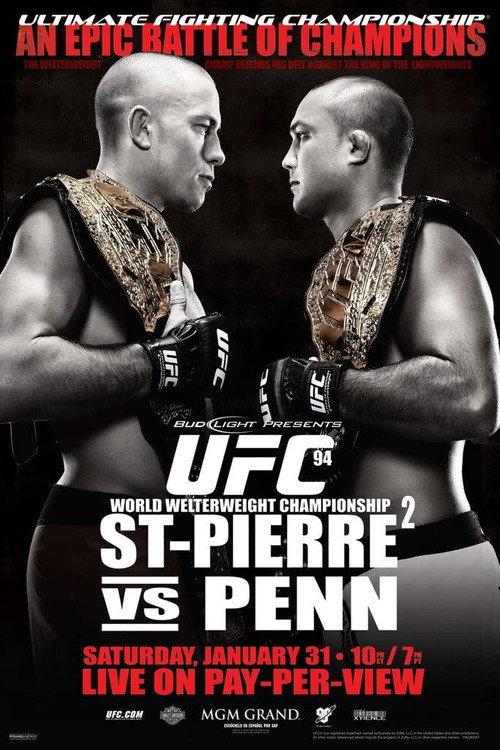 UFC 94: St-Pierre vs. Penn 2 2009 official movie poster