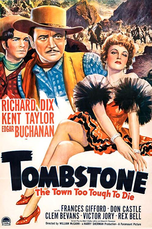 Tombstone: The Town Too Tough to Die 1942 official movie poster